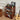 Walnut 4-Tier Audio Rack Record Player Stand with Lockable Casters and Raised Edge Shelves