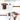 Walnut 42"-120" Kitchen Extendable Oval Dining Table for 4-14 with Fluted Pedestal Base & Reinforced Metal Support Leg