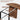 Walnut 42"-120" Kitchen Extendable Oval Dining Table for 4-14 with Fluted Pedestal Base & Reinforced Metal Support Leg
