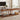 Wooden 43.3" console table in a living room setting with decor items.