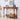 Wooden 43.3" console table with decorative items against a white wall