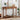 Wooden 43.3" console table with decor items in a room setting