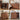 Walnut 47" Mid-Century Modern Wooden Large Shoe Cabinet with Adjustable Shelves with 3 Arched Doors