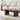 Wooden coffee table with decorative items in a living room setting