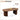 Wooden table with dimensions labeled on a beige background