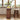Kitchen island with stools in a bright kitchen setting