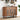 47'' Modern Fluted Sideboard Storage Cabinet Console Table with Tambour Sliding Side