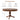 Wooden round dining table with dimensions and weight capacity on a white background