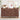 Woven wooden sideboard with decorative items in a room setting
