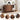 Walnut 51" Modern Wooden Double Hidden Cat Litter Box Cabinet with Sliding Door