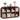 Walnut 55.1" L Low Wooden Bookcase 8 Cube Storage Organizer with Curved Edge