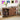 Walnut 55'' Wood Vinyl Record Player Stand Storage Cabinet with Charging Station & USB Ports