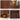 Walnut 58" Curved Wave Fluted Sideboard Buffet Storage Cabinet with 4 Doors and Adjustable Shelves
