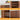 Walnut 59" Modern Wood Kitchen Island with Storage & Faux Marble Top