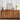Walnut 59" Wood Sideboard Storage Cabinet with 3 Doors and Arched Striped Pattern