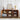 Walnut 59" Wood Sideboard Storage Cabinet with 3 Doors and Arched Striped Pattern