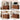 Walnut 59” Modern Wood Fluted Sideboard Curved Credenza with 4 Doors & Adjustable Shelves