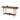 Wooden 63" console table with dimensions and weight indicators on a white background