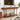 Wooden 63" console table in a living room with books, toys, and decorative items.