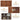 Walnut 70" Tall Arched 6-Tier Bookcase with Floral Doors and Tip-Over Kit Included