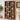 Walnut 71" Media Storage Tower 22-Compartment Multimedia Cabinet with Adjustable Shelves and Anti-Tip Kit
