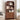 Walnut 71" Tall Arched 5 Tier Fluted Freestanding Bookshelf with Scalloped Doors