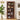 Walnut 71" Tall Mid Century Modern 5 Tier Fluted Arched Wooden Bookcase