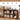 Walnut 8 Cube 2-Tier Wooden Bookcase Floor Standing Storage Shelf with Rounded Corners and Anti-Tip Kit