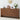 Walnut Farmhouse Wood Storage Cabinet Sideboard with Adjustable Shelves and 4 Doors