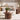 Walnut Fluted Nesting Round Coffee Table Set of 2 Wooden Center Table