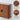 Walnut Fluted Wall Mounted Bathroom Cabinet with Sliding Doors