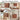 Walnut Fluted Wall Mounted Bathroom Cabinet with Sliding Doors