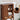Walnut Freestanding Over Toilet Storage Rack Wall-Anchored Wooden Storage Cabinet