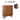 Wooden cabinet with dimensions labeled on a white background