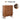 Wooden cabinet with dimensions labeled on a white background