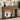 Walnut Mid-Century Hallway Fluted Console Table with Open Storage Shelves