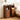 Walnut Mid-Century Modern Narrow Nightstand Set of 2 End Table with Charging Station and Open Shelf