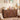 Set of 2 Walnut Mid Century Modern Arched Fluted Design Nightstand with 2 Drawers