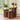 Walnut Mid Century Modern Fluted Round Nesting Coffee Table Set of 3