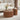 Mid Century Modern Wood Fluted Round Nesting Coffee Table Set of 2
