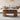 Walnut Mid Century Oval Wood Fluted Lift Top Coffee Table with Hidden Compartment