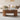 Walnut Mid Century Oval Wood Fluted Lift Top Coffee Table with Hidden Compartment