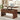 Wooden coffee table with lift-top feature in a living room setting