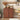 Walnut Modern 2 Door Storage Cabinet Sideboard with Arched Fluted Door Design