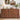 Walnut Modern 4 Door Storage Cabinet Sideboard with Arched Fluted Door Design