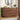 Wooden 6-drawer dresser with decorative items in a room setting