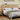 Natural Modern Boho Wood Fluted Wall Mounted Headboard King Size Only with 2 Outlets and USB & Type C Port