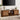 Walnut Modern Curved Profile TV Stand for 55/60/65 Inch with Arched Doors and Adjustable Shelf