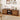 Walnut Modern Curved Profile TV Stand for 55/60/65 Inch with Arched Doors and Adjustable Shelf