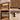 Walnut Modern Wood 5 Drawer Dresser Storage Cabinet with Wave Fluted Drawer
